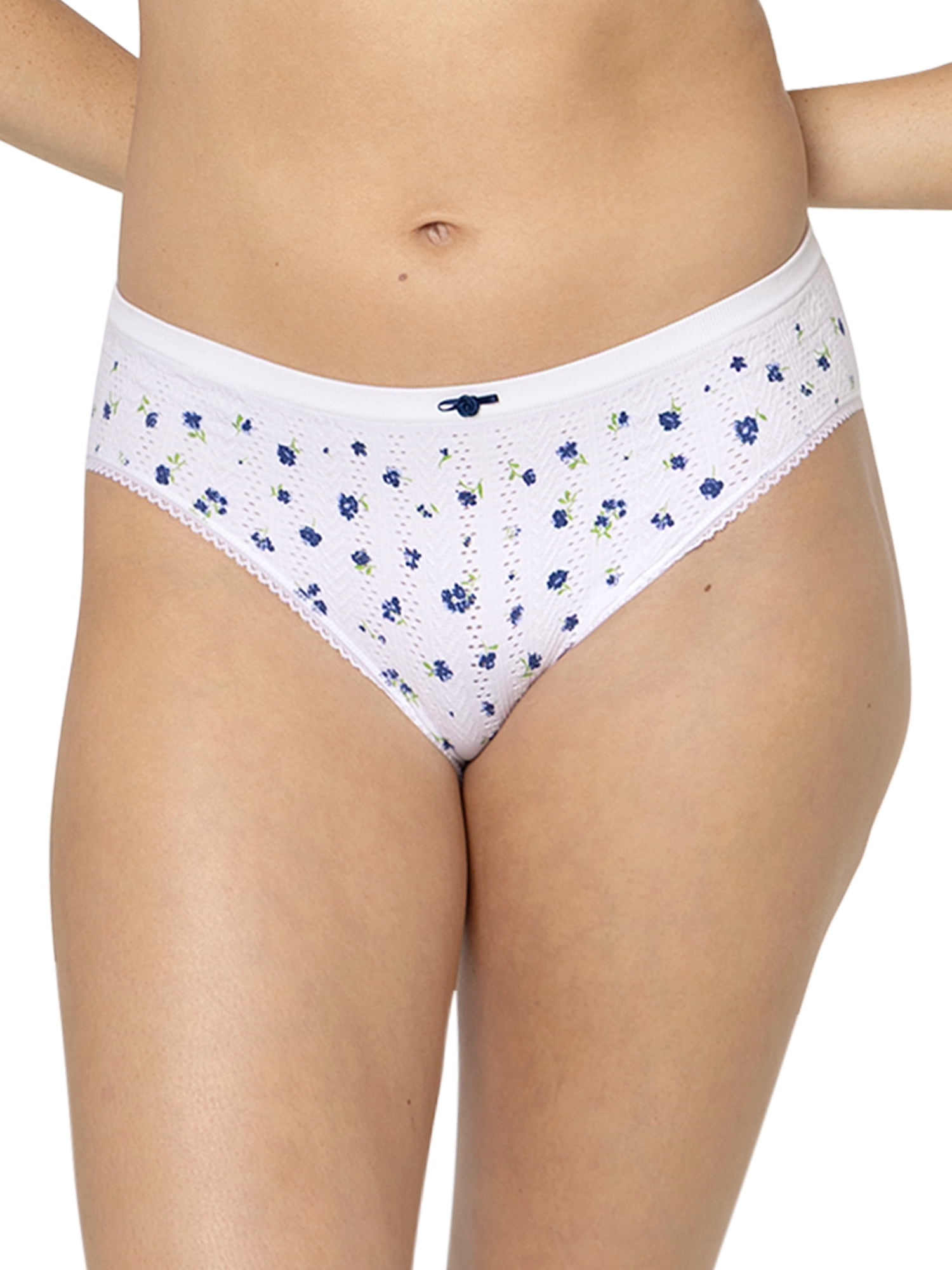 fresh collection by Fruit of the Loom Women's Seamless Pointelle Hipster Underwear 2-pack