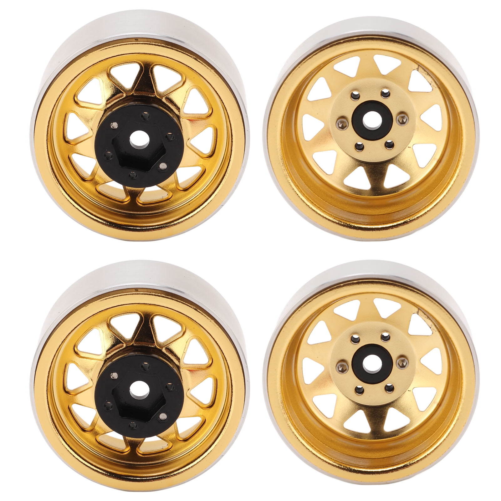 ARRMA Roue Hexagonale En Métal 12 Mm (4) - Alliage D'aluminium - Pins En Acier - Vis De Fixation - Pour Voiture RC