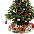 thumbnail image 2 of 10 Uds colgantes colgantes de Navidad violín de grano de madera artesanías delicados adornos colgantes de oficina en casa decoración DIY, 2 of 5