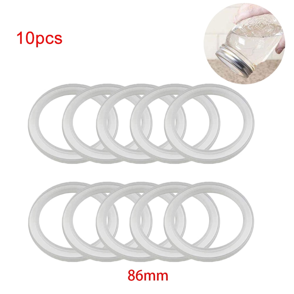 10Pcs Silicone Jar Gaskets Replacement Seals Rings for Regular Mouth Canning New 