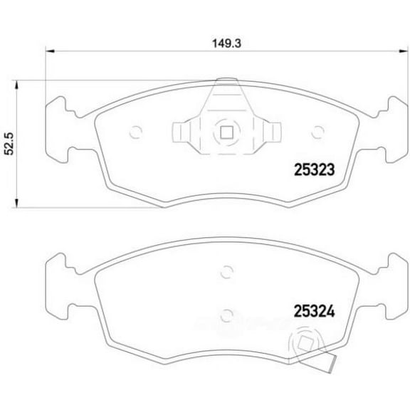 Hella 355016231 OEM - OE Formulated Friction Material
