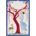 thumbnail image 3 of George Barbier 13x18 Black Modern Framed Museum Art Print Titled - Woman, Faon and Red Tree, 3 of 5