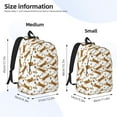 thumbnail image 2 of Kdxio Leopard Print Print Canvas Backpack for School Work Travel Lightweight Unisex Daypack with Laptop Compartment and Adjustable Straps-Small, 2 of 5