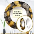 thumbnail image 3 of Designart "Mellow Umbrella Skyscape" Sky Rund Mirror For Wall Decor - Large Yellow Round Printed Mirror -Traditional Round Living Room Mirror - 36" x 36", 3 of 6