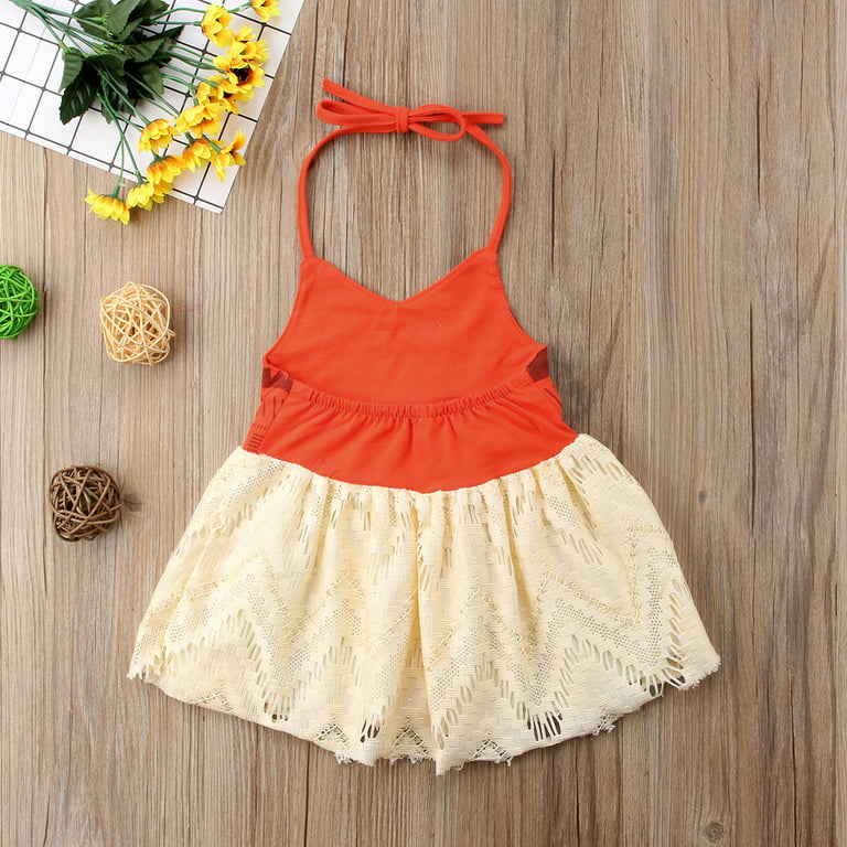 Sweet Vaiana Baby Dress Size 80 86