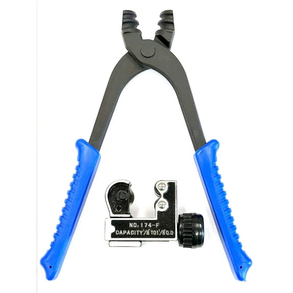 The Stop Shop Automotive brake line pliers for 3/16" & 1/4" tubing with tube cutter
