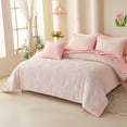 thumbnail image 6 of Koniroom 6 Pieces Pink Twin Size Comforter Set for Girls, Cute Bowknot Bed in a Bag Bedding Sets with Sheets, Pillowcases & Shams, Kids Bow Bedroom Decor, 6 of 13