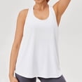 thumbnail image 3 of Workout Tank Tops Woman Lightweight Breathable Loose Fit Scoop Neck Racerback Sleeveless Shirt Athletic Yoga Gym Tanks, 3 of 9
