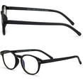 thumbnail image 3 of Readerest Round Blue Light Blocking Reading Glasses Black 300 Magnification, 3 of 7