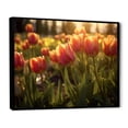thumbnail image 2 of Designart "A Lush Field I" Tulips Floater Framed Wall Art Living Room, 2 of 5