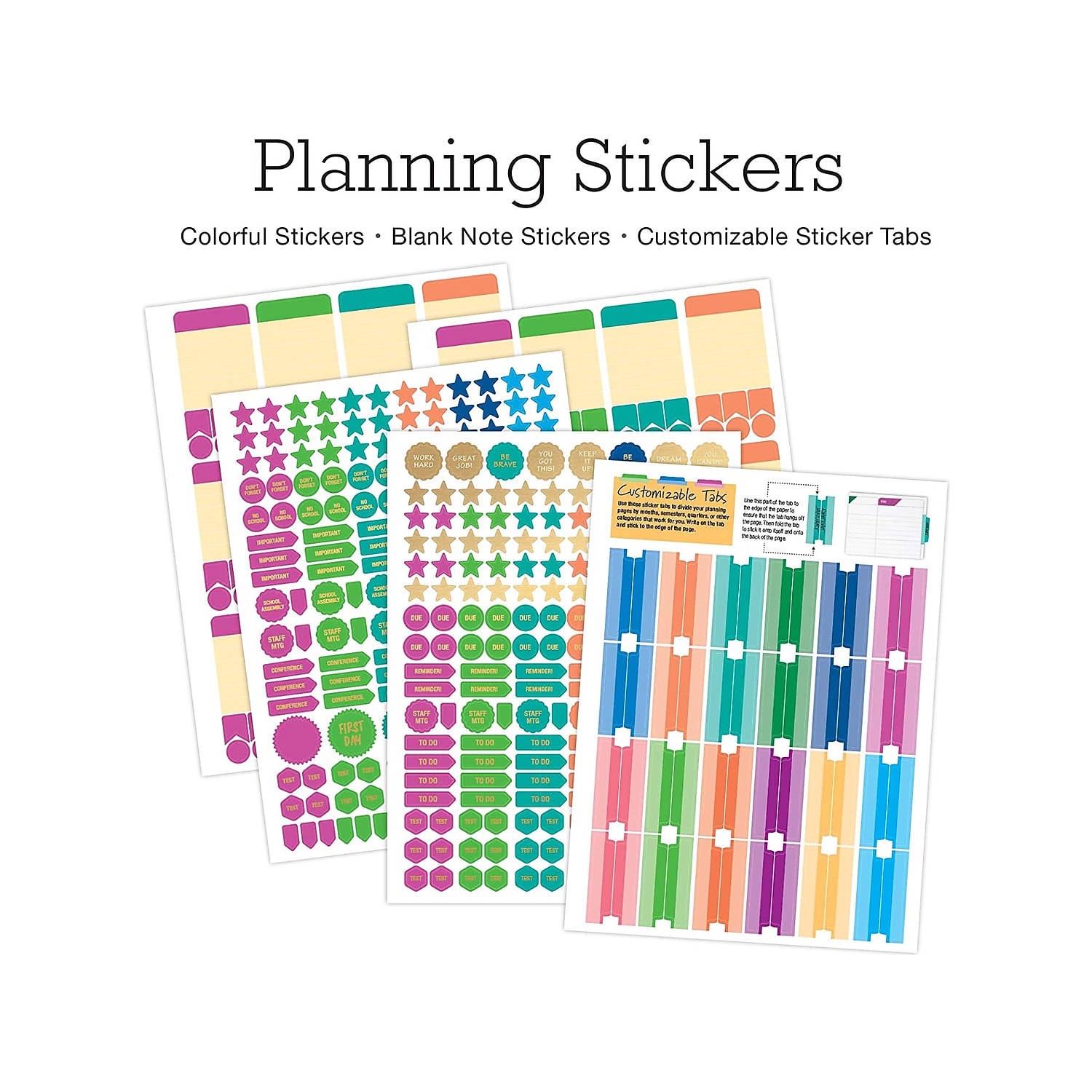 Global Printed Products Deluxe 8.5" x 11" Teacher Academic Planner Multicolor (DTP-0001-U22-S)