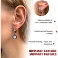 thumbnail image 5 of Tkrady Invisible Earlobe- Clear Earring Support Patches - Earring Backs For Droopy Ears - Ear Care Products for Torn or Stretched Ear Lobes, 5 of 8