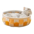 thumbnail image 3 of Cama para perros pequeños,Cama redonda para gatos Cama redonda suave para gatos Cama universal para gatos Uso conveniente, 3 of 9