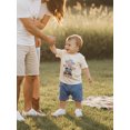 thumbnail image 3 of BemeyourBBs Western Baby Boy Summer Clothes Cowboy My First Rodeo Outfit Letter Boots Cowgirl Hat Embroidered Short Sleeve T Shirt Tops and Shorts Set, 3 of 8
