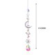 thumbnail image 3 of Colgante De Cristal Decoración Metal Rainbow Collection Hang Hexagon Star Crystal Prisms Wind Chimes (C), 3 of 4