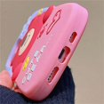 thumbnail image 5 of Funda de silicona con dibujos animados en 3D de oso rosa para iPhone 13 Pro Max, funda trasera suave y bonita, 5 of 5
