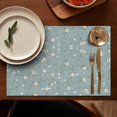 thumbnail image 5 of Pioneer Flower Floral Print Pattern Summer Placemats Table Placemats Set Of 4-Linen Kitchen Washable Placemats Table Mats 12x18 Inch Non-Slip Heat Resistant, 5 of 5