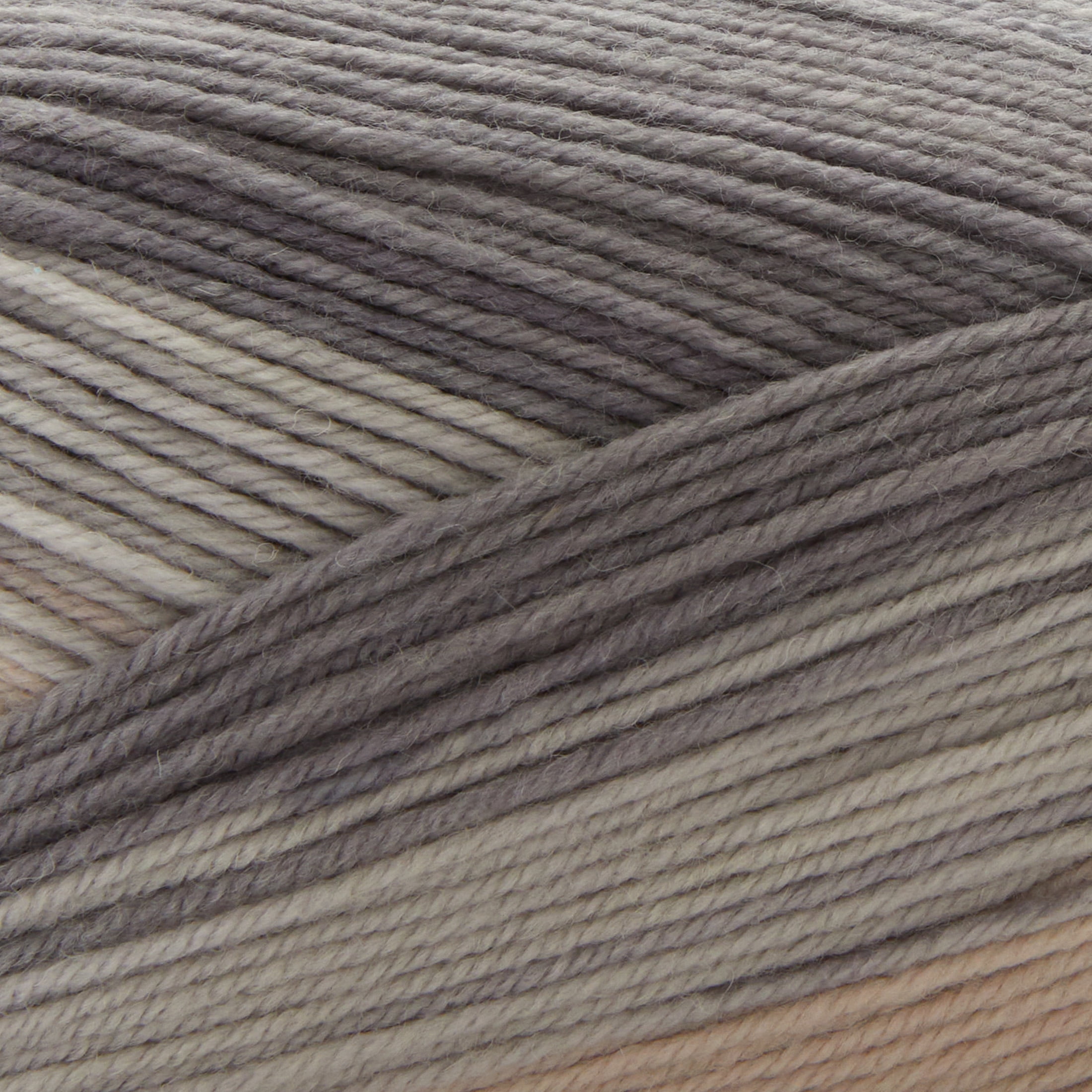 (3 pack) Luxe Merino Yarn by Loops & Threads - Yarn for Knitting - Crochet - Weaving - and Arts & Crafts - Gray - Acrylic Blend - 4.4 oz