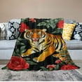 thumbnail image 2 of ARISTURING Multi-Size Blanket Tiger Art Throw Blankets for Couch Soft Fluffy Cozy Warm Luxury Flannel Blanket Teens Size for Women Boys Girls Gifts Medium, 2 of 6