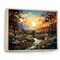 thumbnail image 2 of Designart "Canyon Luminosity Painting II" Landscapes Floater Framed Canvas Art Print, 2 of 7