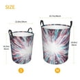 thumbnail image 3 of Fuzoiu Blue Swirl Fireworks Print Circular Hamper,Laundry Basket with Handle,Collapsible Laundry,Dirty Clothes Storage Basket,for Bedroom Bathroom Dorm Living Room-Medium, 3 of 6