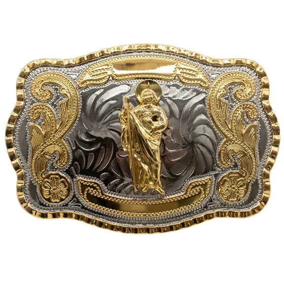 WMG Bull Head Cowboy Rodeo Western Large Longhorn Gold Tone Fashion Belt Buckles