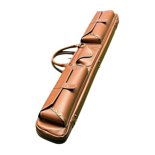 relayinert Étui pour Queue de Billard de Piscine Snooker Étuis de Billard Rangement pour Queue Noir Pochette de Snooker Queue Brun 83x13cm