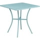 thumbnail image 1 of Mesa de patio de acero para interiores y exteriores, cuadrada, cuadrada, de 28 ", color azul cielo, de grado comercial Flash Furniture CO-5-SKY-GG, 1 of 1
