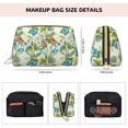 thumbnail image 5 of Cauagu Meadow Plants And Butterflies Print Large Cosmetic Bag,Portable Cosmetics Pouch Travel Makeup Bag Large Capacity Travel Makeup Case Organizer Makeup Brush Organizer, 5 of 8