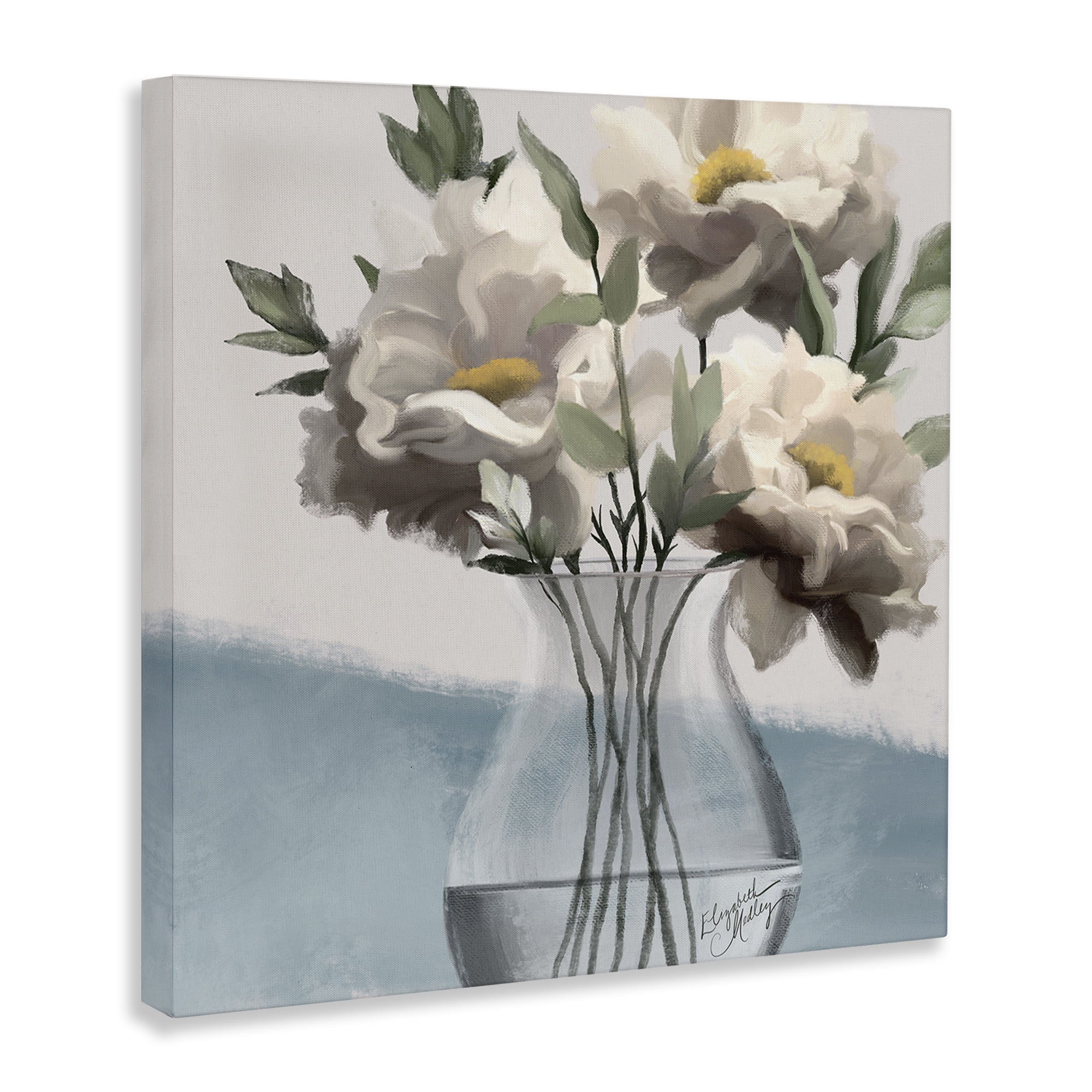 Stupell Industries Sweet Vase Bouquet Plants & Flowers Painting Wrapped Canvas Art Print Wall Art, 36 x 36