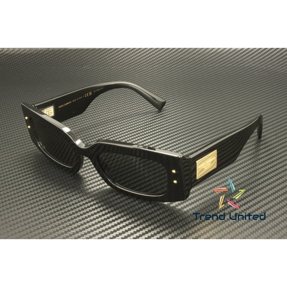 DOLCE & GABBANA DG4479 501 87 Black Dark Grey 55 mm Women's Sunglasses