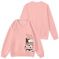 thumbnail image 4 of Toddler Girl's Long Sleeve Sweatshirt Crew Neck Cat Print Casual Soft Sweatshirts Cute Trendy Fall Pullover Tops Size 2-3T, 4 of 6