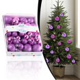thumbnail image 2 of Christmas Ornaments Bulk Shatterproof Purple Christmas Decorations Ball Set Purple, 2 of 6
