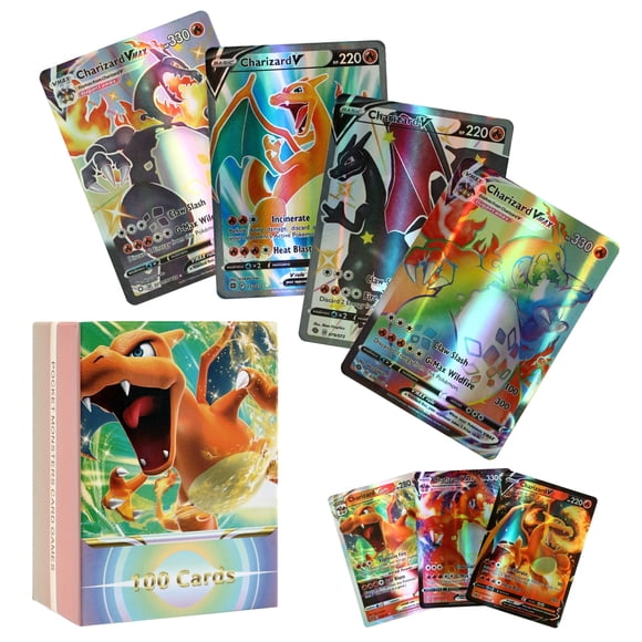 Juego de 100 cartas de anime, cartas de juego de dibujos animados, cartas coleccionables para niños, cartas de juego de mesa