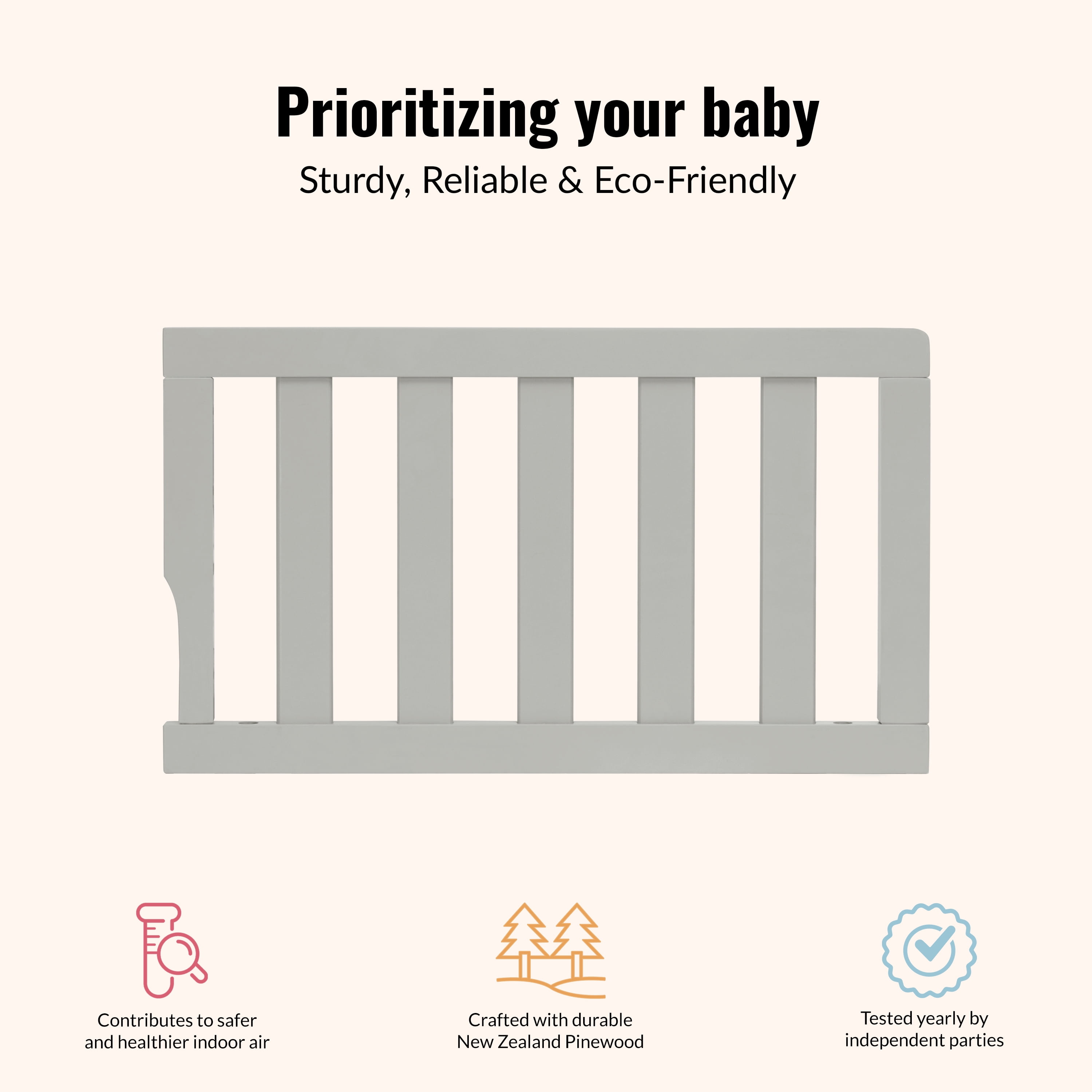 Dream On Me Universal Convertible Crib Toddler Guard Rail