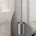 thumbnail image 4 of Fashion Bathroom Toilet Brush Holder Portable Wall Mounted Space Aluminum Standing Long Handle Toilet Cleaning Tools, 4 of 9