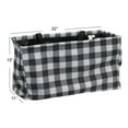 thumbnail image 2 of Household Essentials Black and White Plaid Krush Container All-Purpose Utility Tote, 2 of 11