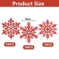 thumbnail image 2 of Plastic Glitter Snowflake, 10cm, 30 Per Box, 2 of 5