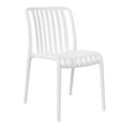 thumbnail image 5 of WestinTrends Playa 3-Piece Outdoor Patio Bistro Balcony Furniture Set With Stackable Chairs, White, 5 of 14