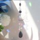 thumbnail image 4 of Campanas de viento de cristal adornos Metal hexágono estrella Luna al aire libre jardín ventana artesanía, 4 of 5
