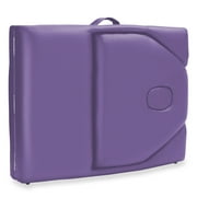 Saloniture Professional Portable Massage Table with Backrest - Lavender