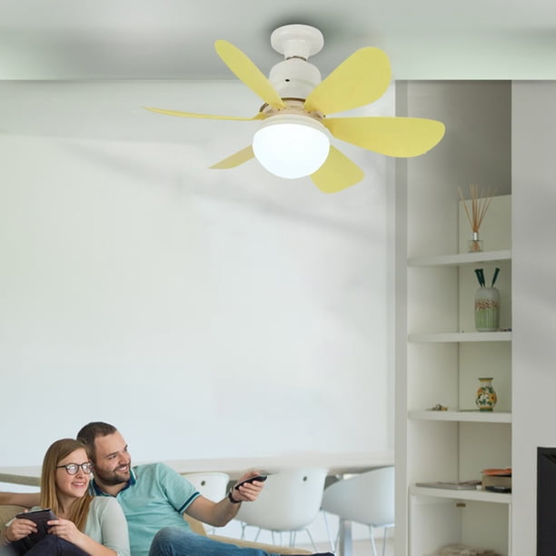 Ventilador de techo con luz de 3 velocidades, ventiladores de techo de perfil bajo para dormitorio de oficinas en el hogar