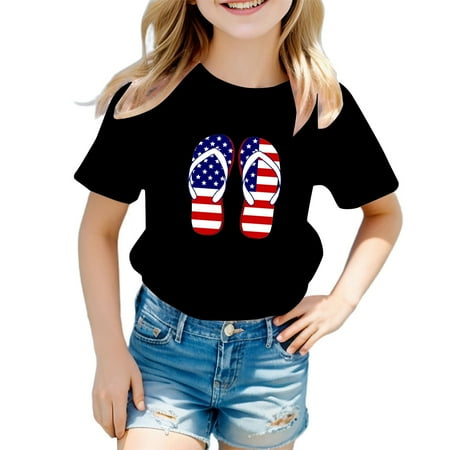 

Kids Baby Boys America Flag Shirts 4th Of July T Shirt Toddler Girls Patriotic Tops Tee Independence Day Clothes Outfits Boys Long Sleeve Shirts Size 6 Large N Boys under Shirts Large Pack Top