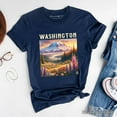thumbnail image 6 of Artistic Mount Rainier Washington State T-Shirt, National Park Tee and Pacific Northwest Souvenir, 6 of 6