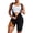 Sleeveless-Black, variant on Sauna Suit for Women Sweat Vest Waist Trainer Bodysuit 3 in 1 Slimming Short Sleeve Full Body Shaper Workout Top with Zipper