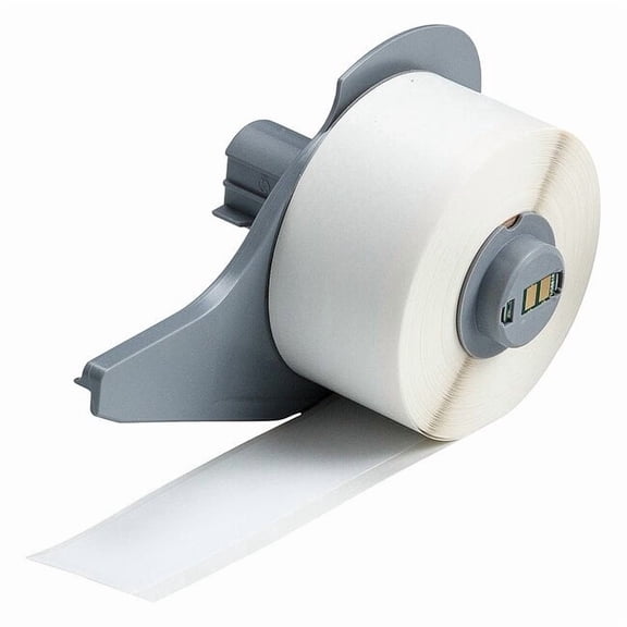 Brady Continuous Label Stock, White, Gloss, 1 in W M7C-1000-581-WT