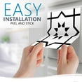 thumbnail image 6 of Black and White Tile Stickers by Mi Alma Peel and Stick Tile Stickers 24 PC Set backsplash Tile Decals Bathroom & Kitchen Vinyl Wall Decals Just Peel Stick Home Decor (Star Black and White, 6x6 Inch), 6 of 10