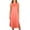 Orange, variant on UAMVSH Womens Summer Dresses Comfy Sleeveless Crewneck Midi Dress Side Split Casual Flowy Long Dress Spring Clothes