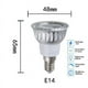 thumbnail image 1 of Bombilla LED RGB MR16 E27 E14 GU10 COB, foco LED regulable de 5W, 220V, 110V, tubo de luz superbrillante equivalente a lámpara halógena de 30W, 1 of 4