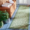 thumbnail image 2 of Safavieh Courtyard Nanda Botanical Indoor/Outdoor Runner Rug, Olive/Natural, 2'3" x 10', 2 of 13